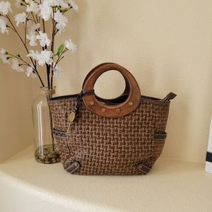 FOSSIL "KEYPER" Woven Purse